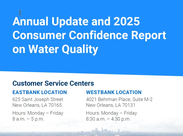 SWBNO Consumer Confidence Report